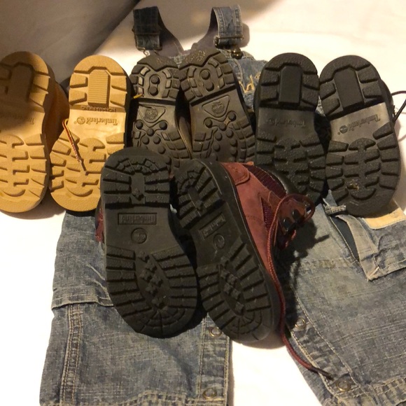 Bundle of 4 pairs of timberlands and 1 overall 🔥 - Picture 7 of 8